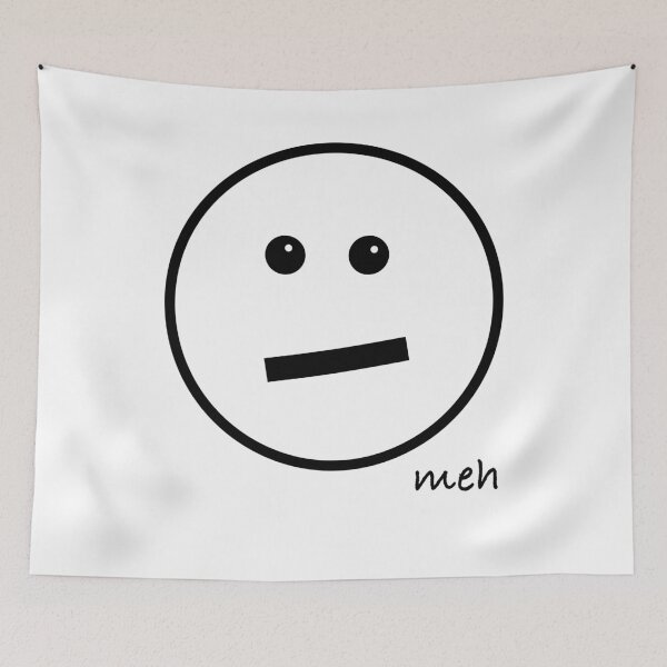 Item preview, Meh Face - Oversized designed and sold by Whoopsidoodle.
