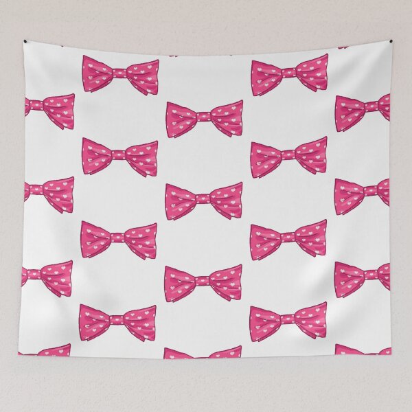 Item preview, Pink Bow Tie with White Hearts  designed and sold by KarinaAmbersley.