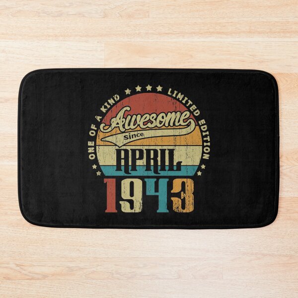 Item preview, Vintage April 1943 One Of A Kind Awesome Since April 1943 78th Birthday Gift 78 Years Old designed and sold by Takatv.