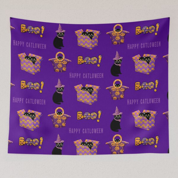 Item preview, Cute Halloween Cat Lovers Enjoy this Design on Sticker Packs and Face Masks. Cuteness and Excellent Value. designed and sold by UrTops.