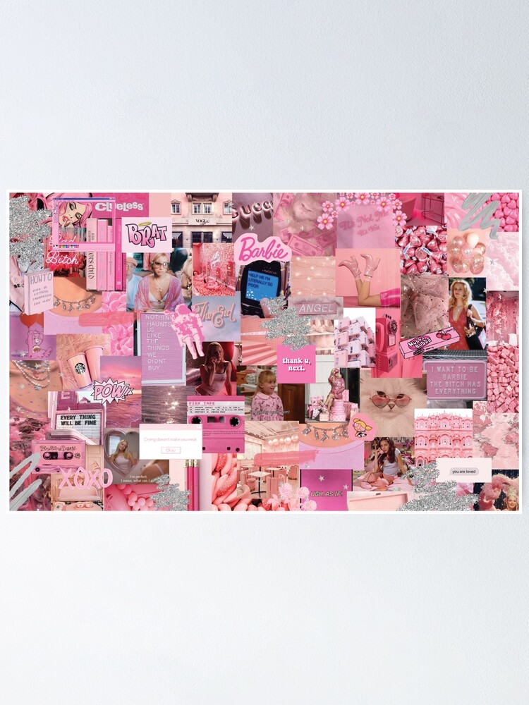 Pink Valentines Day Aesthetic Collage Kit Pink Valentine Theme Photo Wall Valentines  Day Decorations Valentines Art DIGITAL DOWNLOAD 