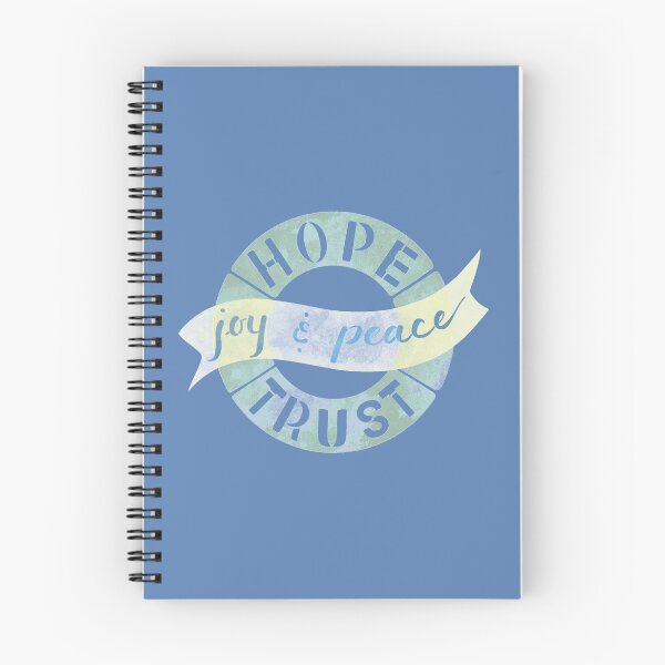 Item preview, Hope Trust Joy Peace - Stenciled Wreath designed and sold by HeartBeams.