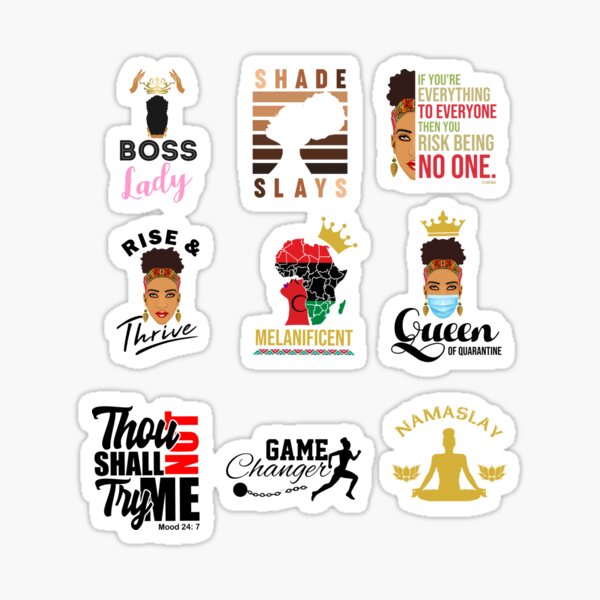 Black Women Stickers for Planners Sticker