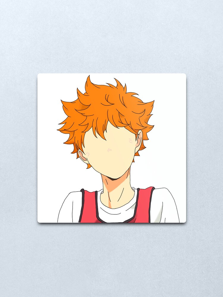 Shouyou Hinata Haikyuu Solid Drawing Metal Print By Aolaniiss Redbubble