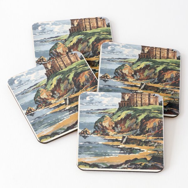 Item preview, Culzean Castle retro poster designed and sold by CorasPosters.