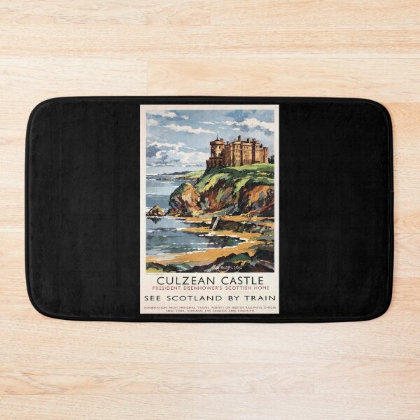 Item preview, Culzean Castle retro poster designed and sold by CorasPosters.