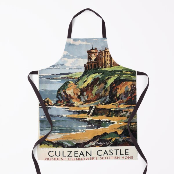 Item preview, Culzean Castle retro poster designed and sold by CorasPosters.