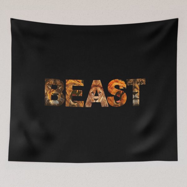 Item preview, BEAST Lion Filled Letters designed and sold by StayCuztom.