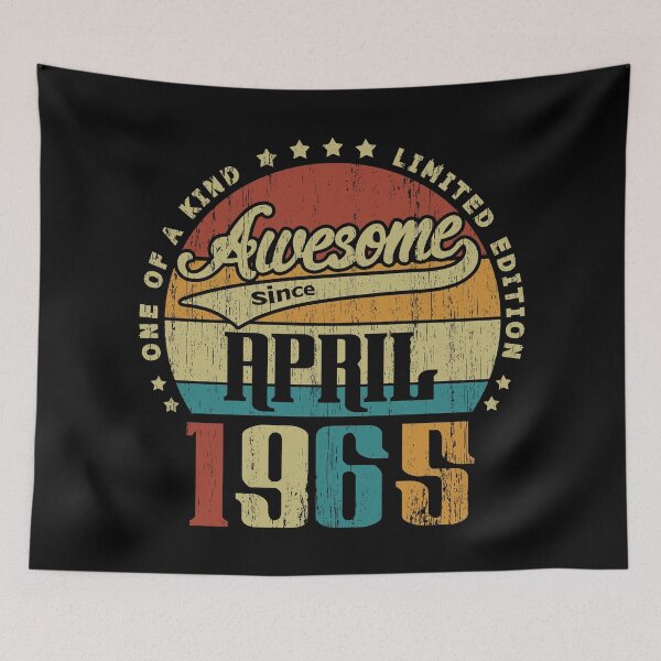 Item preview, Vintage April 1965 One Of A Kind Awesome Since April 1965 56th Birthday Gift 56 Years Old designed and sold by Takatv.