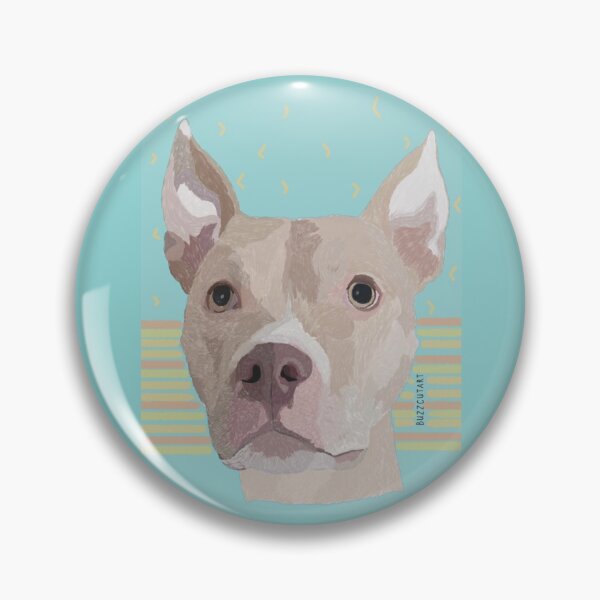 Artikelvorschau, Tan Pit Bull Mix entworfen und verkauft von buzzcutart.