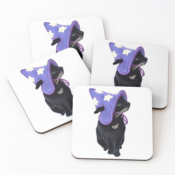 Item preview, Lucky Black Cat Familiar Purple Witch Costume Halloween Pet Portrait designed and sold by fiatluxillust.
