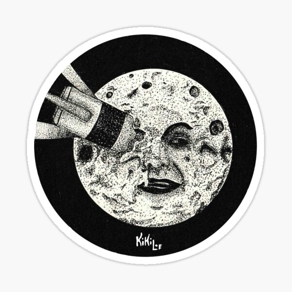 Viaje a la luna Pegatina