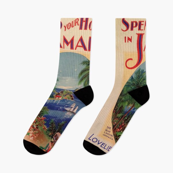 Item preview, Jamaica retro poster designed and sold by CorasPosters.