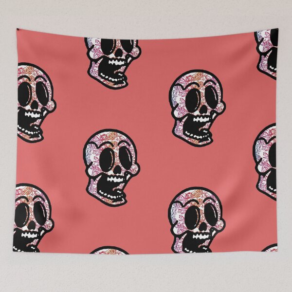 Item preview, colurful floral skull  designed and sold by Med-89.