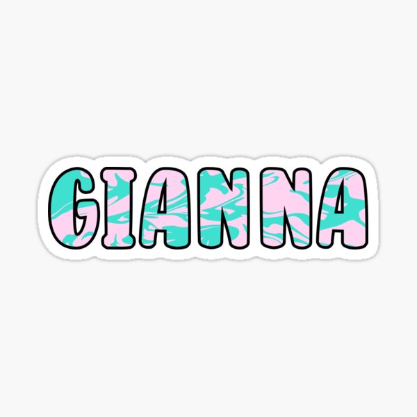 giannacustom-name-sticker-for-sale-by-europaprints-redbubble