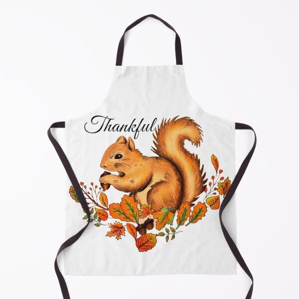 Item preview, Fall Squirrel thankful Illustration designed and sold by davlinaArt.