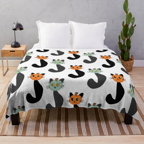 Item preview, Halloween pumpkin black cat cute designed and sold by DaddyHojo.