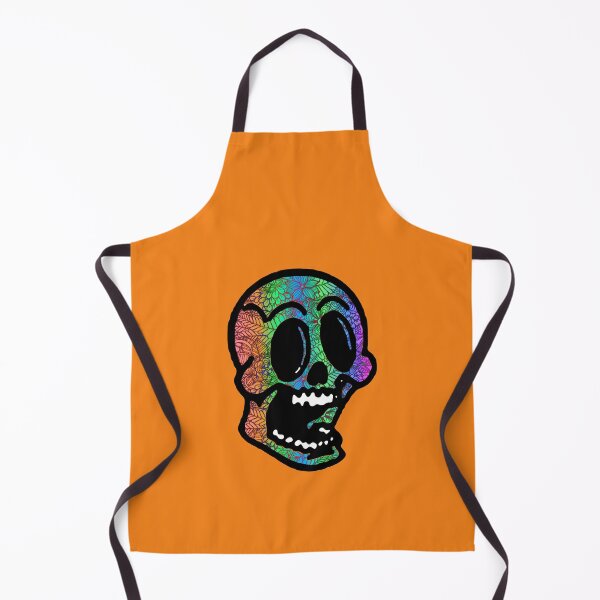 Item preview, colorful floral skull designed and sold by Med-89.