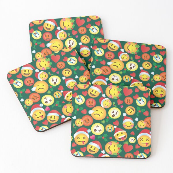 Item preview, Christmas Santa Emoji Print designed and sold by FionaStokes.