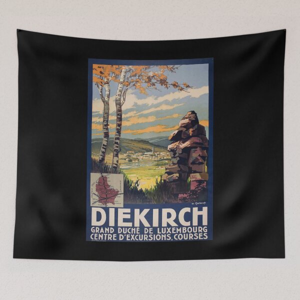 Item preview, Diekirch retro poster designed and sold by CorasPosters.