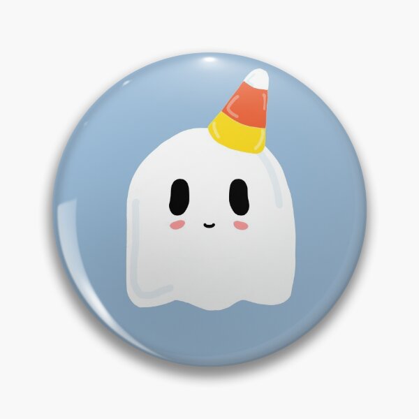 Item preview, Kawaii Halloween Ghost with Candy Corn! designed and sold by -SushiCat-.