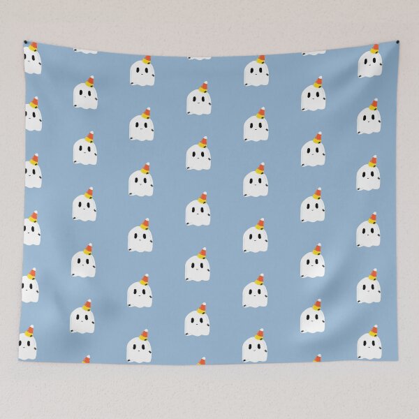 Item preview, Kawaii Halloween Ghost with Candy Corn! designed and sold by -SushiCat-.