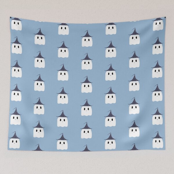 Item preview, Kawaii Halloween Ghost with Candy Corn! designed and sold by -SushiCat-.