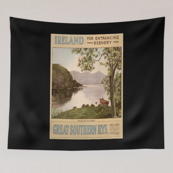Item preview, Ireland retro poster designed and sold by CorasPosters.