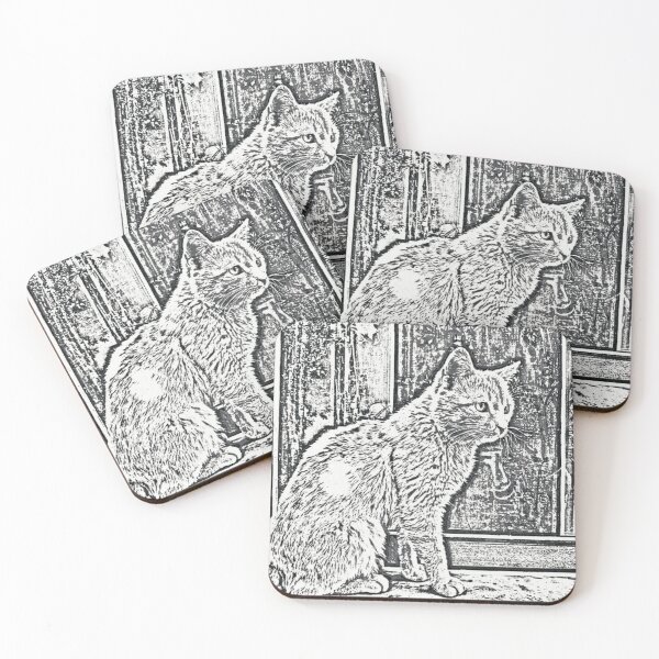Item preview, The scetch of a cat designed and sold by XANTHIPPI.
