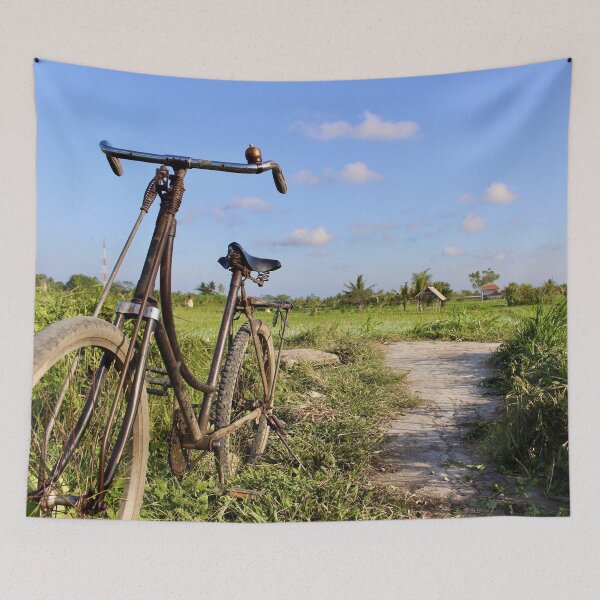 Item preview, Bike On A Rice Field Trail   designed and sold by Sofia Yaron.