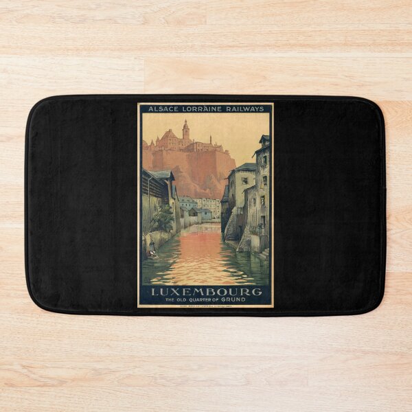 Item preview, Luxebourg retro poster designed and sold by CorasPosters.