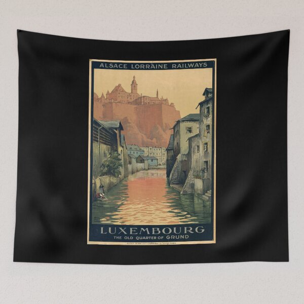 Item preview, Luxebourg retro poster designed and sold by CorasPosters.