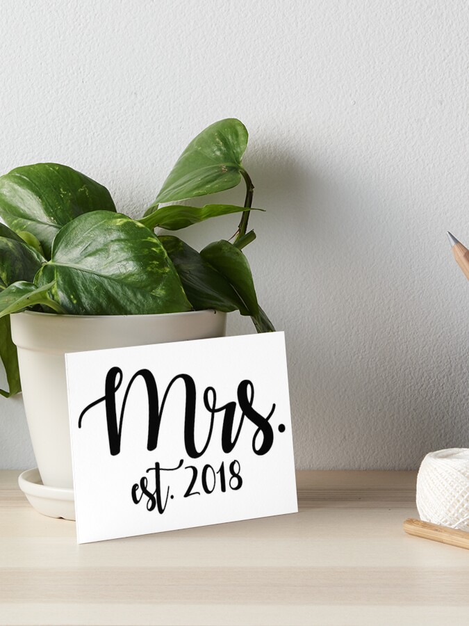 Mr and Mrs Est. 2018 Aprons, Make a Perfect Couples Gift, Bridal