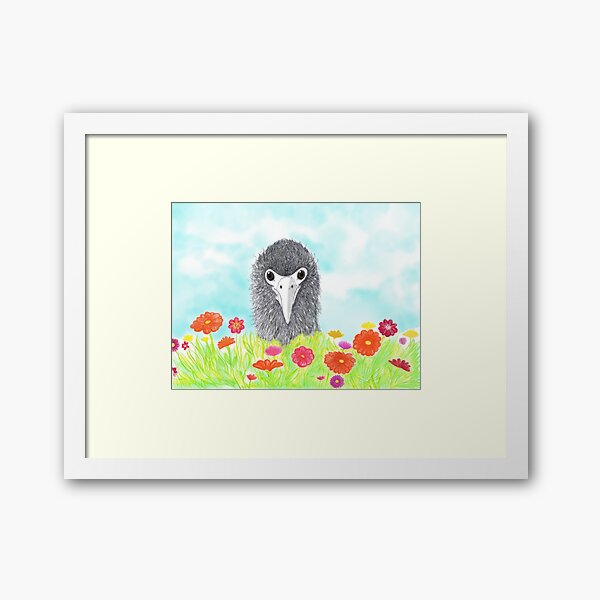 Haulani the Albatross chick Framed Art Print