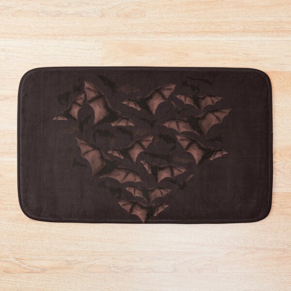 Item preview, Orange Brown Bat Love Heart Shape  designed and sold by marta-maria.