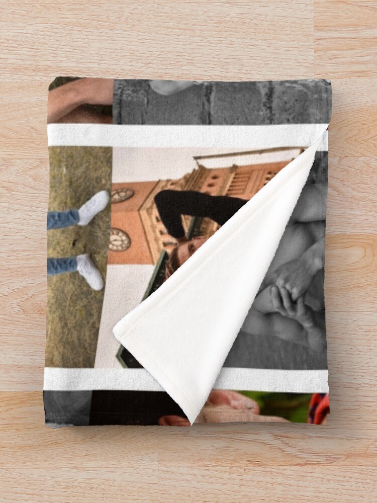 "Vinnie Hacker Modeling Collage" Throw Blanket for Sale by