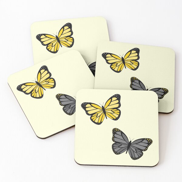 Item preview, Yellow and Black Butterflies designed and sold by Camille Albers.