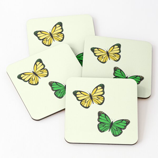Item preview, Green and Gold Butterflies designed and sold by Camille Albers.