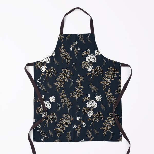 Item preview, Black Night Flower Design Pattern designed and sold by dmr studio.