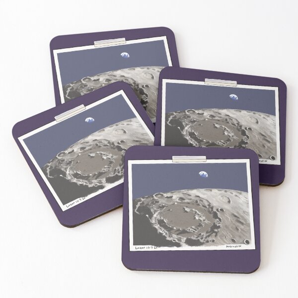 Item preview, Earthrise From A Lunar Landscape designed and sold by mernstw.