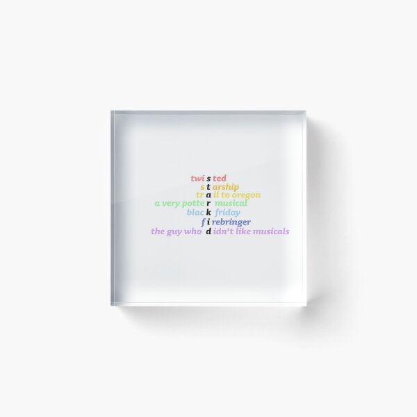 Item preview, Starkid Shows Acrostic designed and sold by sarcasticfloof.