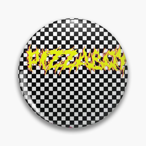 Aperçu de l'œuvre Flammes de damier Pizzaboy créée et vendue par Pizzaboy! Merch Store.