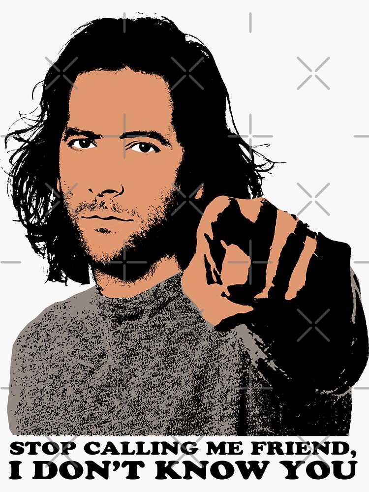 "Lost Desmond Hume Stop Calling Me Friend Color Tshirt" Sticker for