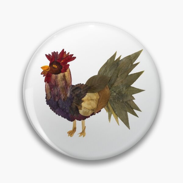 Item preview, Pressed Flower Rooster Design, Rooster Art, Pressed Flowers designed and sold by PressedbyHNL.
