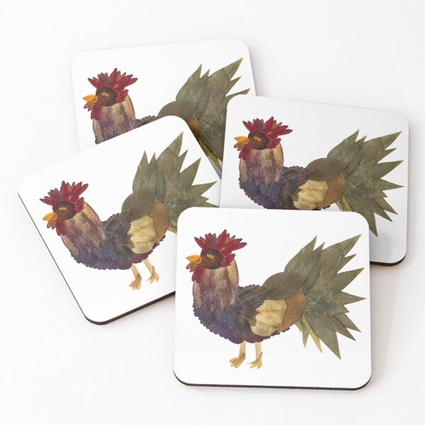 Item preview, Pressed Flower Rooster Design, Rooster Art, Pressed Flowers designed and sold by PressedbyHNL.