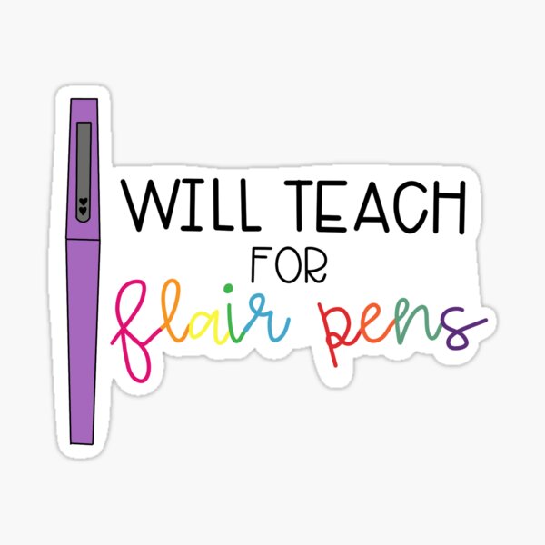 Flair Pens Sticker for Sale by oceandancegirl