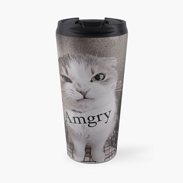 Angry Cat Travel Mug