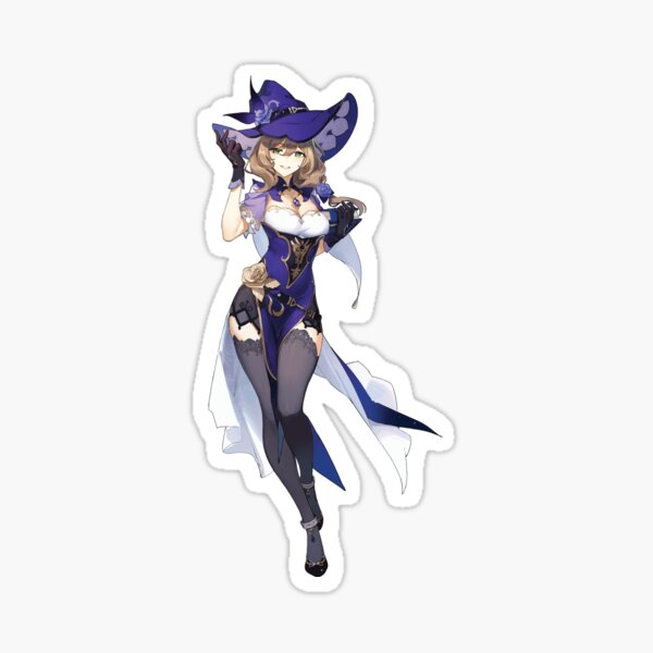 Lisa Genshin Impact Sticker By Egrjhn Redbubble   St,small,507x507 Pad,600x600,f8f8f8.u2 