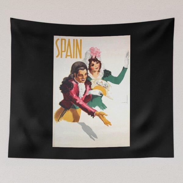 Item preview, Spain retro poster designed and sold by CorasPosters.