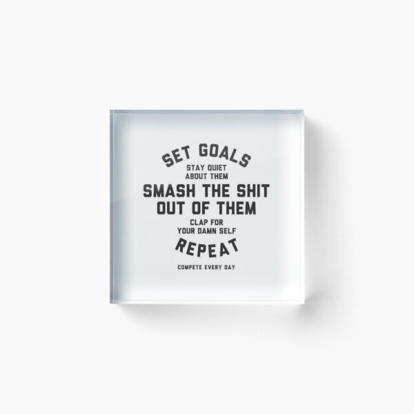 Item preview, Set goals, simple and motivational quote design  designed and sold by Lina369.
